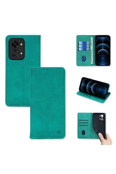 Sonique Θήκη Πορτοφόλι Vintage Magnet Wallet OnePlus Nord 2T 5G Βεραμάν