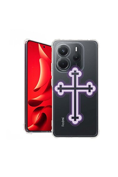 bestcase Θήκη για Xiaomi Redmi Note 14 5G, Αντικραδασμική 1.5MM, Μωβ Σταυρός,...