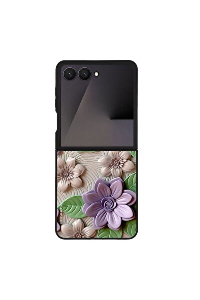 Sonique Θήκη 3D Flower Series για Samsung Galaxy Z Flip 7 Βιολετί