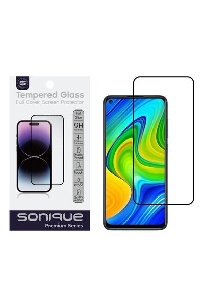 Sonique Hardy Glass Premium Series HD Full Cover 9H Xiaomi Redmi Note 9 Μαύρο