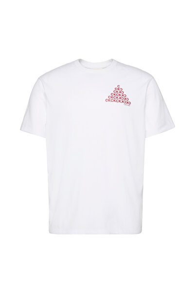 Calvin Klein Mens Short-Sleeve T-Shirt with Abstract Graphic Logo M
