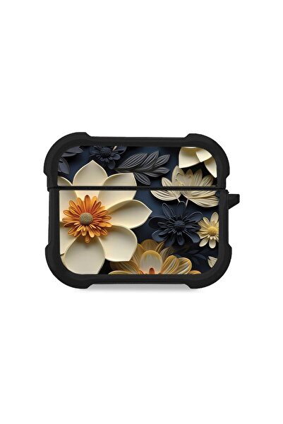 Sonique Θήκη Σιλικόνης 3D Flower Series για AirPods Pro 3 Εκρού