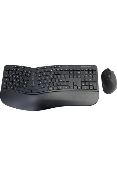 CONCEPTRONIC ORAZIO ERGO Kit tastatură și mouse ergonomici wireless, layout i...