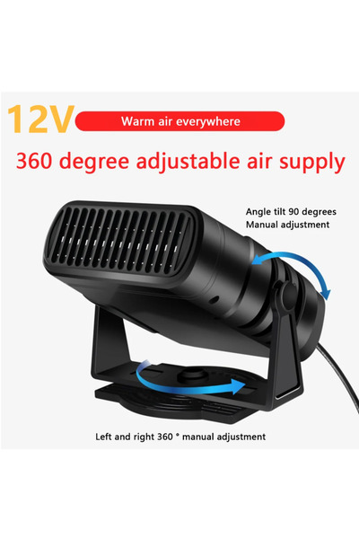 Choice1 12v 12/24V Electric Car Heater Winter Warmer Air Cooler Demister Defr...