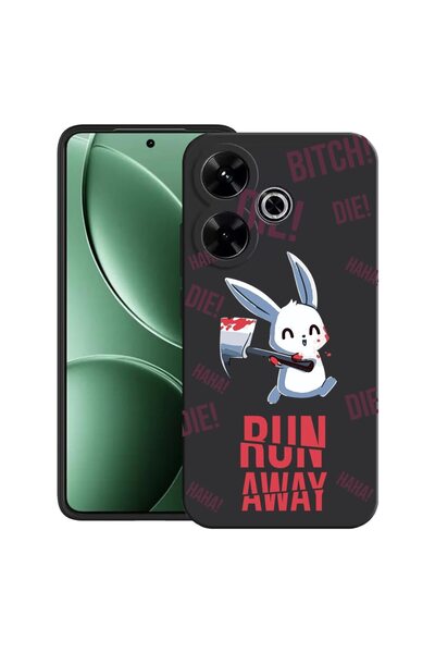 bestcase Husă pentru Xiaomi Redmi 13x cu Design Run away!, TPU Mat Ultra Subț...