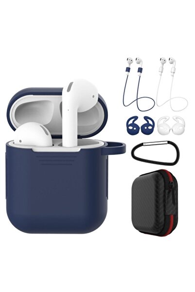 Sonique Σετ 7 σε 1 Soft Touch για AirPods 1/2 Μπλέ