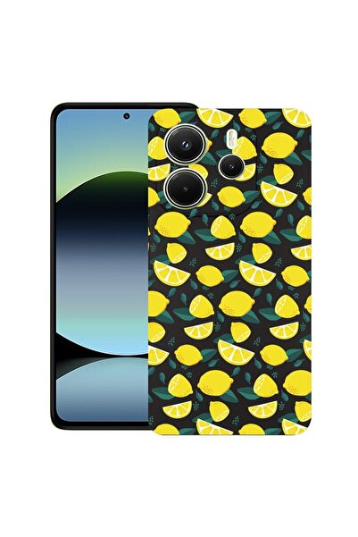 bestcase ¬Æ Husa pentru Xiaomi Redmi Note 14, Lemon Pattern, Slim Silicon 0.8...