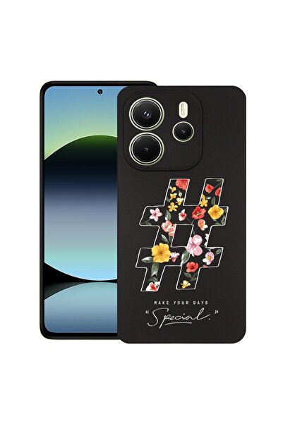 bestcase Θήκη για Xiaomi Redmi Note 14, Hashtag, Λεπτή σιλικόνη 0.8MM, Αντικρ...