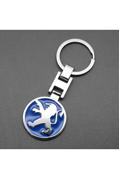 Choice9 PEUGEOT 1PCS Peugeot Car Keychains Pendant Leather Metal Auto Keyring...