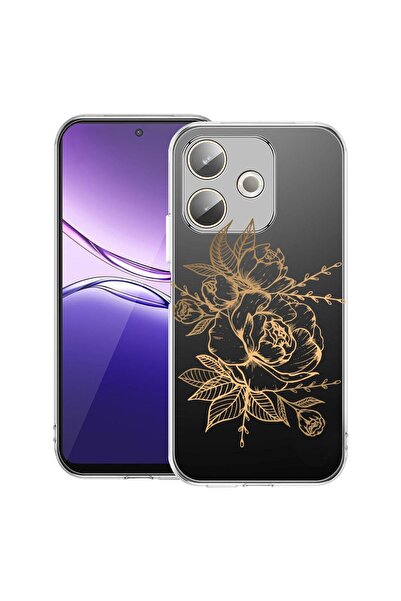 bestcase ¬Æ Husa Clear Silicon pentru OPPO A5 Pro 5G, Golden Rose, 2042415 T 989