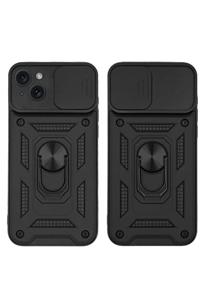 Sonique Θήκη Ring Armor CamPro για Apple iPhone 15 Plus Μαύρο