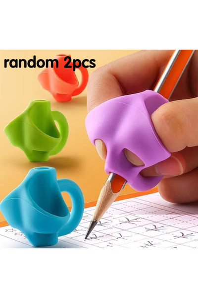 Choice4 2pcs 1/2/4/10/20pcs Three-Finger Children Pencil Pen Holder Silicone ...