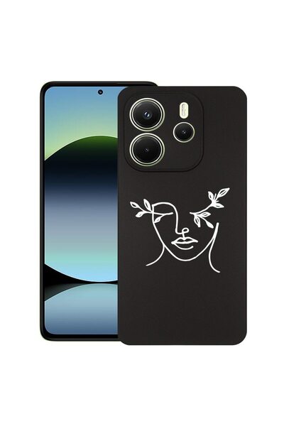 bestcase ¬Æ Husa pentru Xiaomi Redmi Note 14, Woman Abstract, Slim Silicon 0....