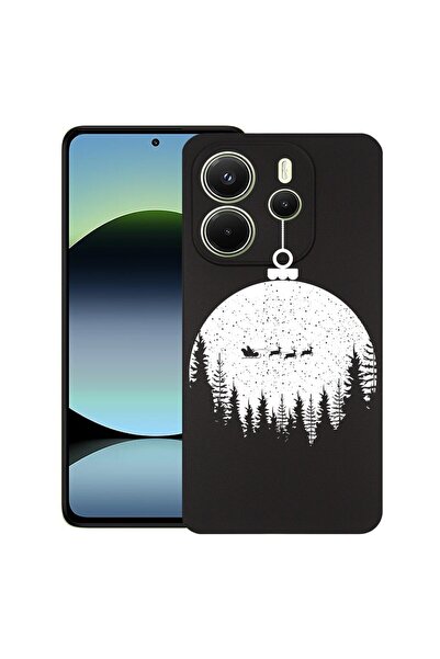 bestcase ¬Æ Husa pentru Xiaomi Redmi Note 14, Xmas Globe, Slim Silicon 0.8MM,...