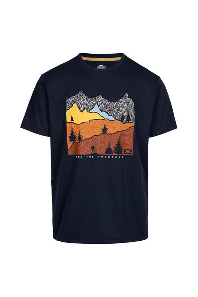 Trespass Tricou bărbătesc cu mânecă scurtă Danub, guler rotund, M