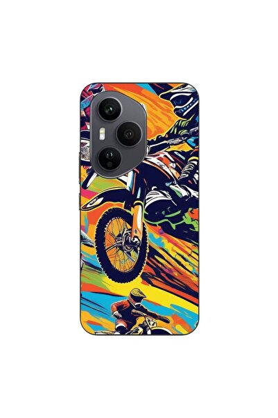 OEM Husa compatibila cu Honor 400 Pro Silicon Gel Tpu Model Motocross Pop Art