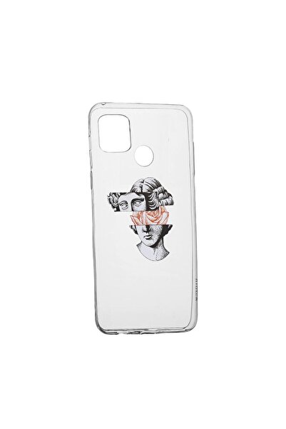 bestcase Силиконов калъф, съвместим с Xiaomi Redmi 10A, Дизайн Статуя на Дави...
