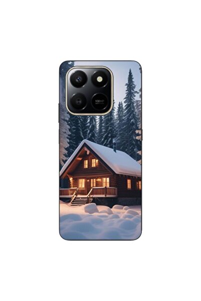 OEM Husa compatibila cu Honor X7d Silicon Gel Tpu Model Peisaj Iarna Cabana