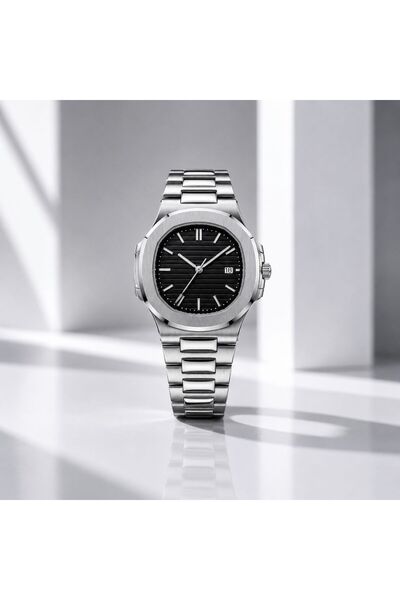 Eylemboutique Men's Steel Strap - Calendar - Stylish Design Wristwatch - Eşre...
