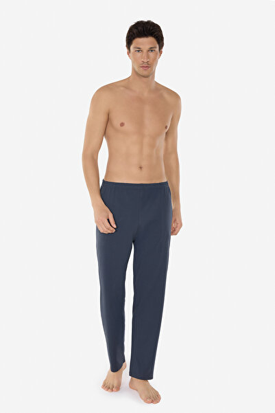 Malabadi Men's Smoked Cotton Elastane Comfortable Fit Pajama Bottoms with Poc...