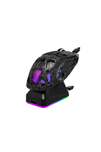 jedel GWH-111 STAND SARJ İSTASYONLU SARJ EDİLEBİLİR 1000HZ 24000 DPI RGB OYUN...