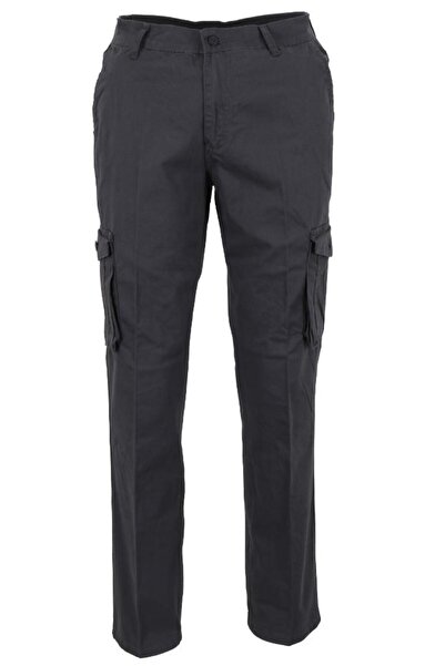 Modarar Men's Linen Cargo Pants Smoked Color Rar01443