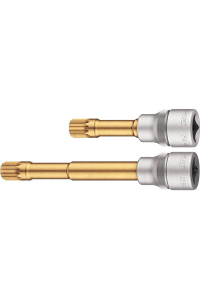 HAZET screwdriver bit set 2584-12/2, 1/2, socket wrench (2-piece, internal mu...