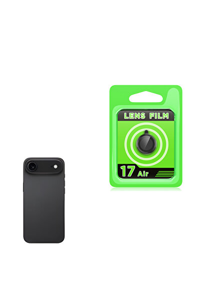 noktaks iPhone 17 Air Compatible Camera Lens Protector Cl-07 T38745 - Black