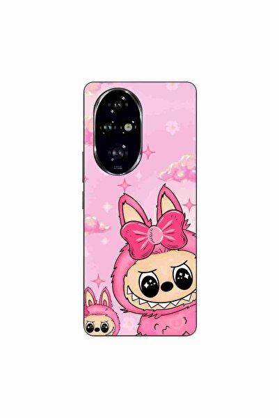 OEM Husa compatibila cu Honor 200 Pro Silicon Gel Tpu Model Labubu Pink Fantasy