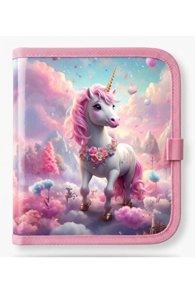 abnturk unicorn Model 22x21 Ölçülü 4 Yapraklı Silinebilir Tebeşirli Çizim Kar...