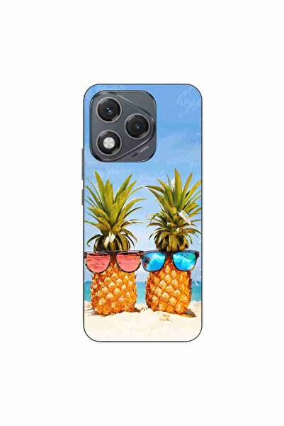 OEM Husa compatibila cu Honor 400 Lite Silicon Gel Tpu Model Beach Pinneaples