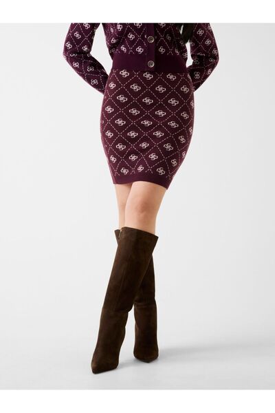 Guess Wool blend logo skirt
