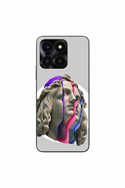 OEM Husa compatibila cu Honor X6a Silicon Gel Tpu Model Neon Ruins