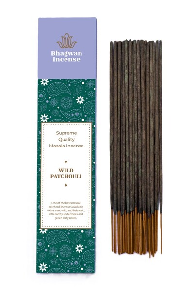 Bhagwan Incense Patchouli Sălbatic - bețișoare parfumate masala naturale prem...