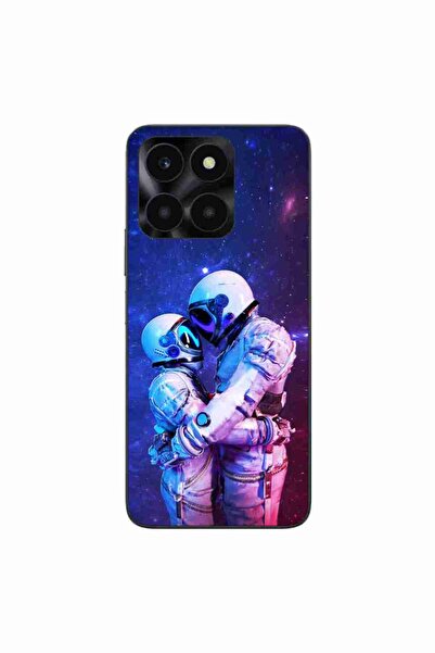 OEM Husa compatibila cu Honor X6a Silicon Gel Tpu Model Astronauts Couple