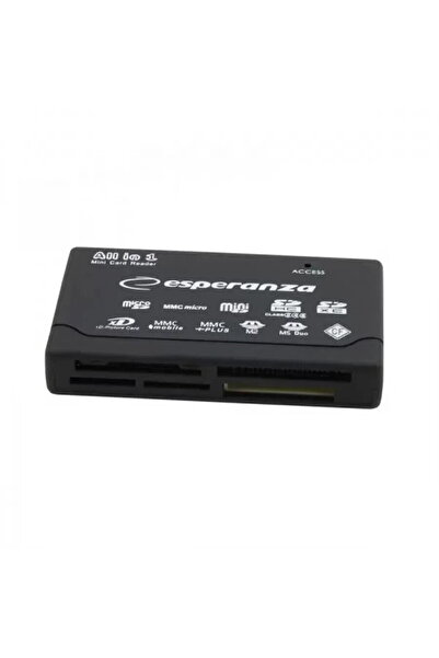 ESPERANZA EA 119 Cititor de carduri USB 2.0 multifuncțional, Negru