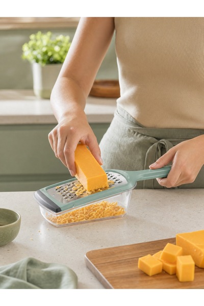 MappleHome Hand Grater with Bowl – Practical Cheese & Vegetable Grater with Lid