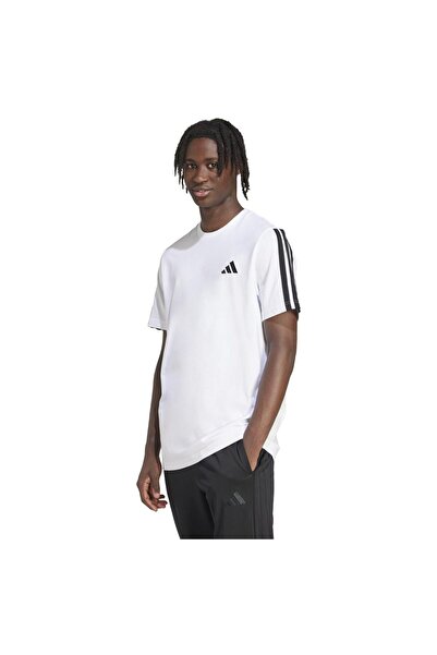 adidas Ανδρικό Κοντομάνικο Μπλουζάκι Τζέρσεϊ με 3 Ρίγες, Μεγέθους L