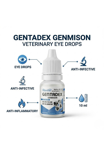 Genaric Gentadex 10ml Eye Drops for Animals – Daily Eye Care & Fresh Clean Feel