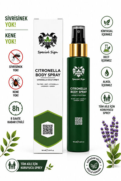 HOLBE Special Sign Doğal İçerikli Sivrisinek ve Kene Kovucu Vücut Spreyi 100 ml