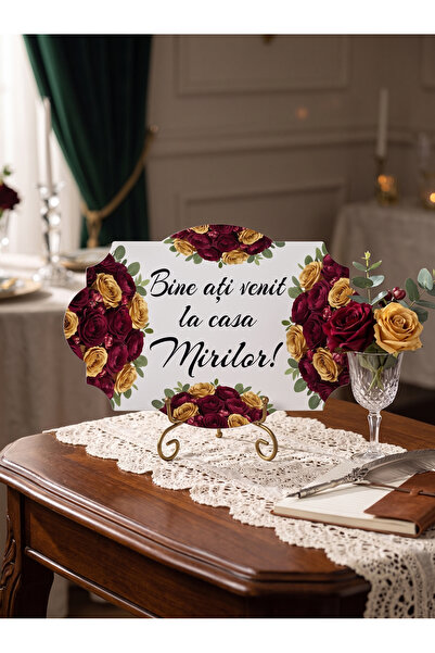 OEM "Welcome to the Bride and Groom's House!" sign, 46x31 cm