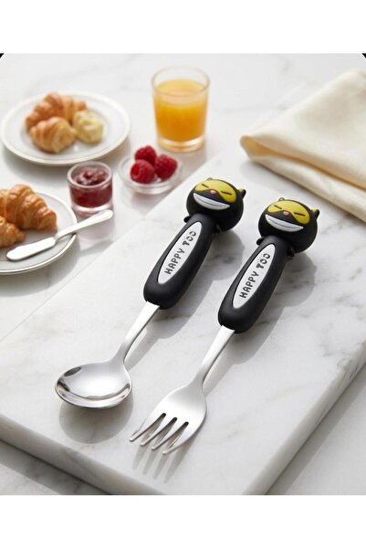 Home Cute Figured Premium Children's Bpa Free Stainless Steel Fork and Spoon ...