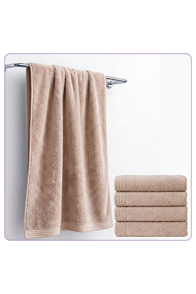 Donetella 4 Pcs Bath Towel 70x140 cm , Microfiber 330 GSM, Soft, Absorbent, Q...