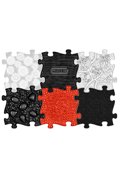 Muffik Baby Black & White Set · 55x80 cm · 6 Parça Büyük Boy Yumuşak Bebek Si...