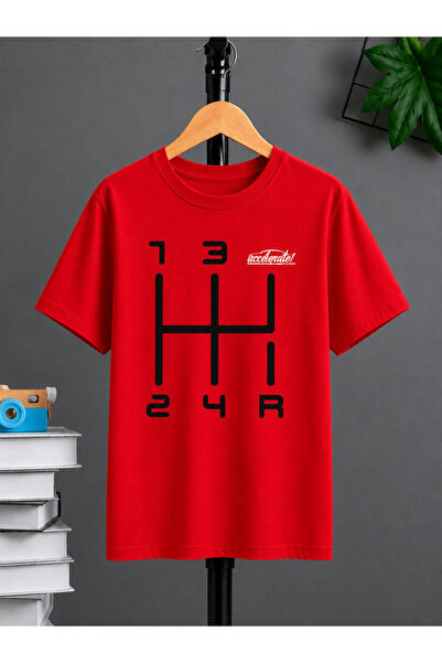 VODEXA Tricou oversize unisex cu imprimeu GEAR, 100% bumbac, croială conforta...