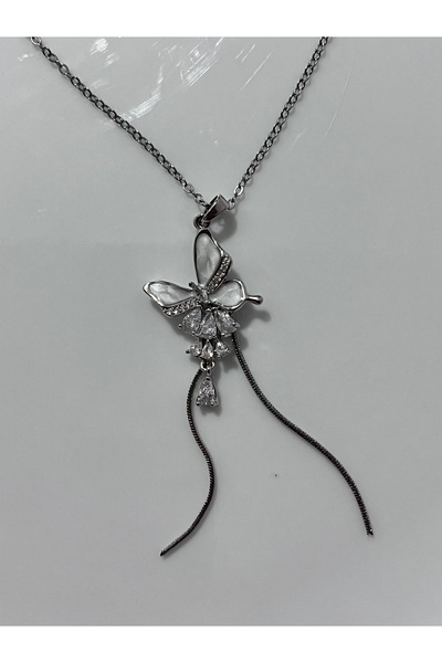Crystal Butterfly Sallantılı Kolye