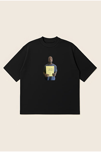 Moon Dancer Μου λείπει το παλιό Kanye Oversize Boxy Cut Unisex μπλουζάκι με σ...