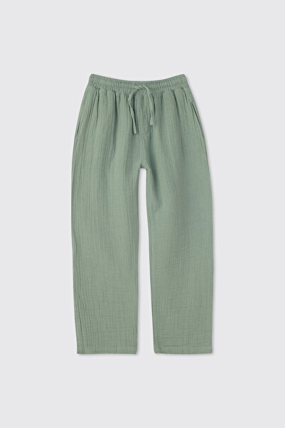 Panço Boy's Green Trousers