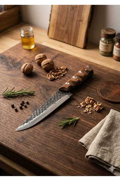 alya shoping el yapımı chef mutfak bıçağı