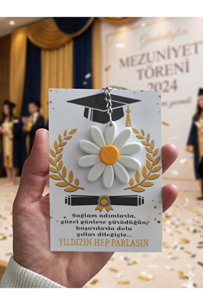 Nazenindusleri ( 3 Adet) Mezuniyet Hediyesi, Karne Hediyesi, Yıldız Anahtarlık